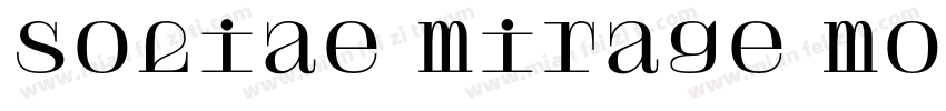 soliae mirage mono字体转换